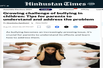 Growing challenge of bullying in children: Tips for parents to understand and address the problem